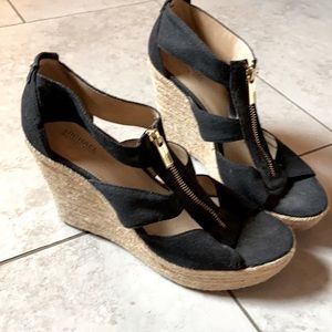 Wedge strappy summer heels